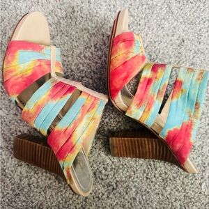 Colorful Strappy Women's Heels